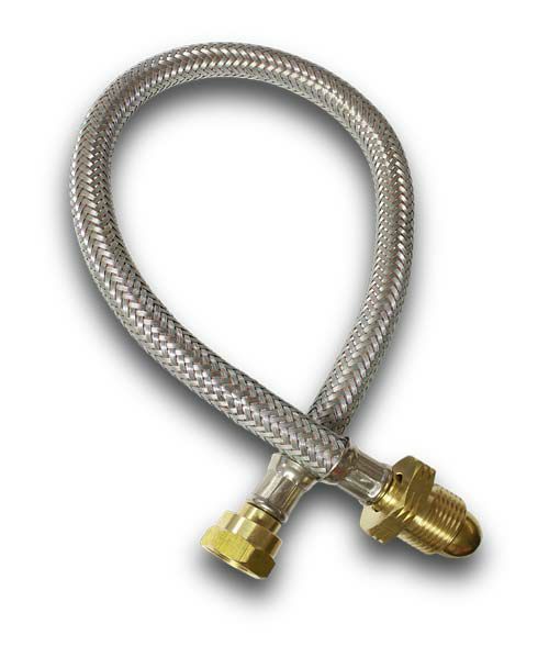 LPG Pigtail POL x W20 0.89m (35") Overbraided Hose